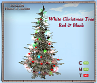 ETALON H&G - White Christmas Tree Red & Black