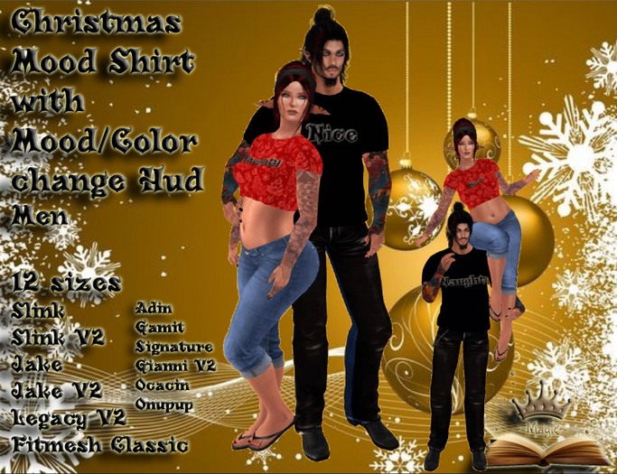 Christmas Mood Shirts Men *MB*(Boxed)