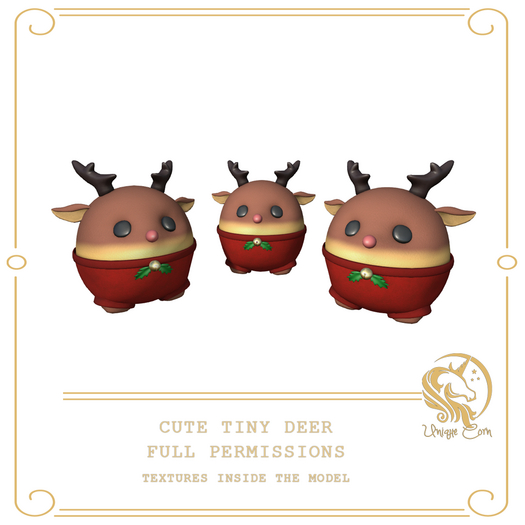 Full Perm Cute Tiny Deer