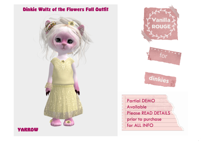 Dinkie Waltz of the Flowers Full Outfit - YARROW (rez)