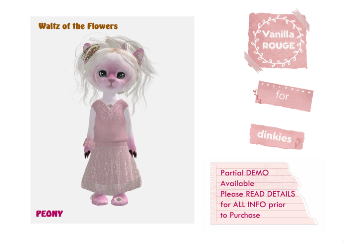 Dinkie Waltz of the Flowers Full Outfit PEONY (rez)