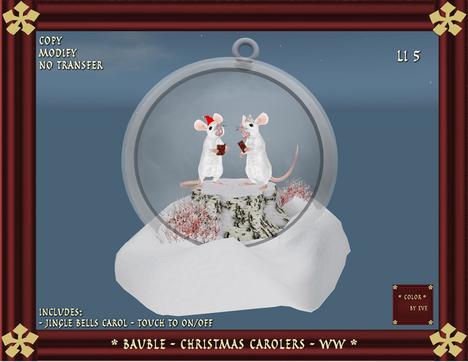 Bauble - Christmas Carolers - WW