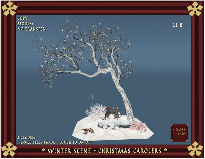Winter Scene - Christmas Carolers
