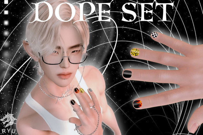 .RYU. Dope Nails Male Set