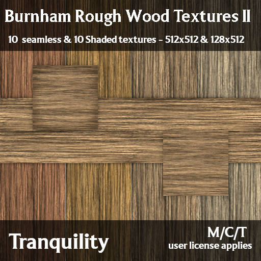 Tranquility - Burnham Rough Woods Textures II Boxed