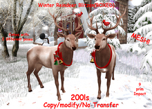 Winter Reindeer Blitzen(BOXED)