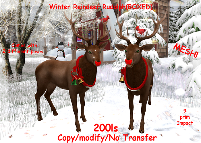 Winter Reindeer Rudolph(BOXED)