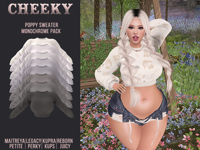 *Cheeky* Poppy Sweater Monochrome Pack