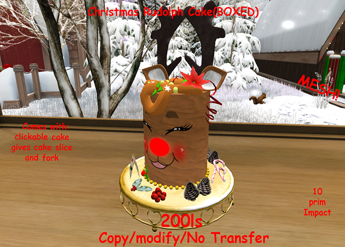 Christmas Rudolph Cake(BOXED)
