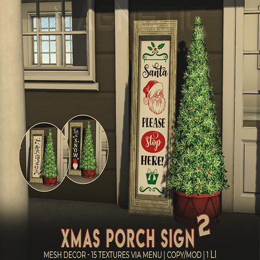 Magnetic - Xmas Porch Sign 2