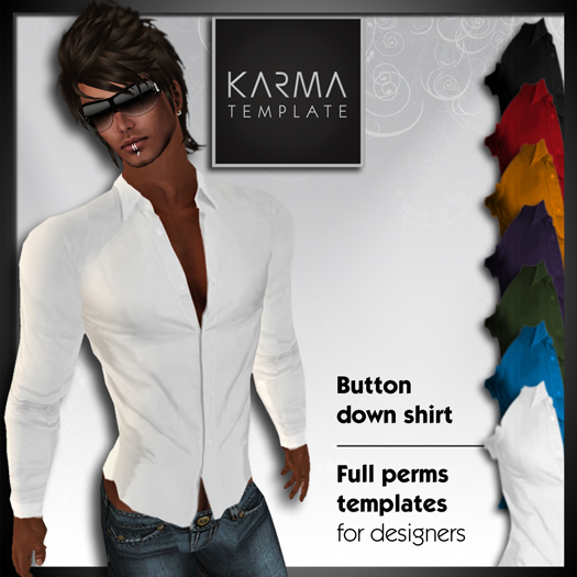 Karma Template - TGA - Formal Shirts Long Sleeves - 7 Colors