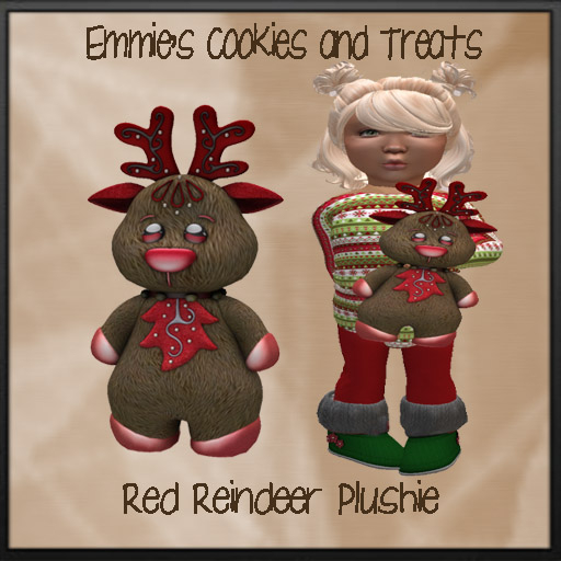 Red Reindeer Plushie
