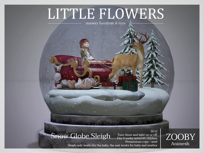 Christmas Snowglobe-Sleigh