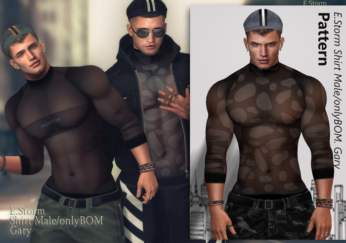 E.Storm Shirt Male/onlyBOM. Gary Pattern