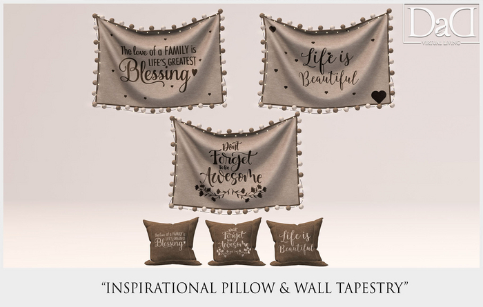 DaD - Inspirational Pillow & Tapestry - FATPACK