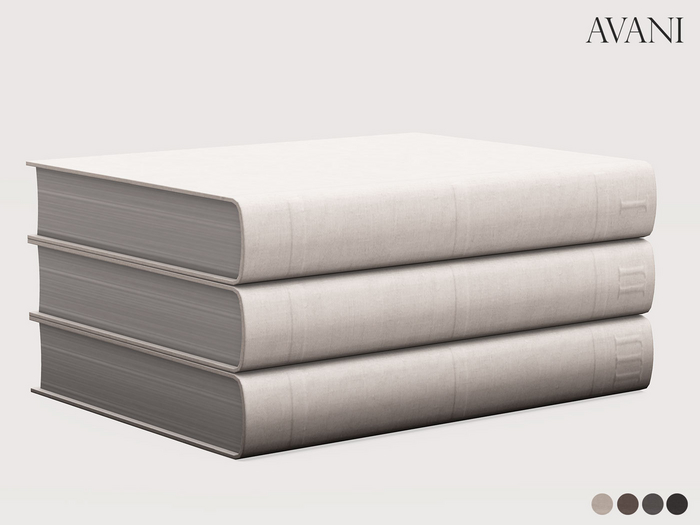 Avani Malik Collection Stacked Linen Books, All