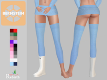 Bernstein . Kim over knees wool leg warmer . BOM . Rebirth