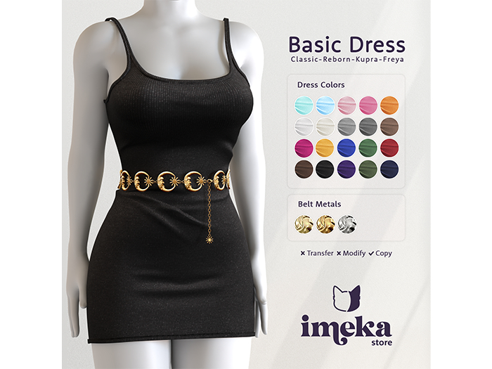 Imeka - Basic Dress - Tangerine