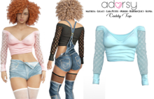 adorsy - Caddy Top Light Blue - Maitreya/Legacy-Nerido/Lara Petite/Kupra/Reborn-Juicy