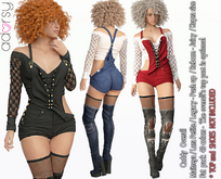 adorsy - Caddy Overall Fatpack - Maitreya/Legacy-Nerido/Lara Petite/Kupra/Reborn-Juicy