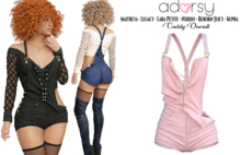 adorsy - Caddy Overall Soft Pink - Maitreya/Legacy-Nerido/Lara Petite/Kupra/Reborn-Juicy