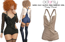 adorsy - Caddy Overall Brown - Maitreya/Legacy-Nerido/Lara Petite/Kupra/Reborn-Juicy