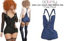 adorsy - Caddy Overall Blue - Maitreya/Legacy-Nerido/Lara Petite/Kupra/Reborn-Juicy