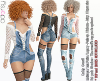 adorsy - Caddy Denim Overall Fatpack - Maitreya/Legacy-Nerido/Lara Petite/Kupra/Reborn-Juicy