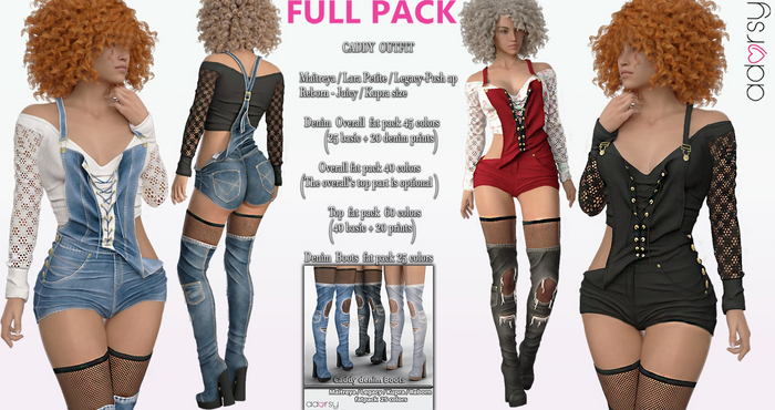 adorsy - Caddy SET BUY ALL PACK - Maitreya/Legacy-Nerido/Lara Petite/Kupra/Reborn-Juicy