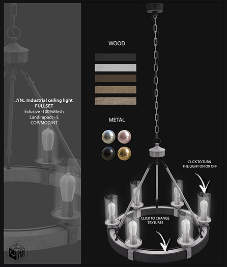 .:YN:. Industrial ceiling light Layze Fullset
