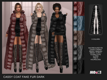 MOoH! Cassy coat fake fur dark (Add)