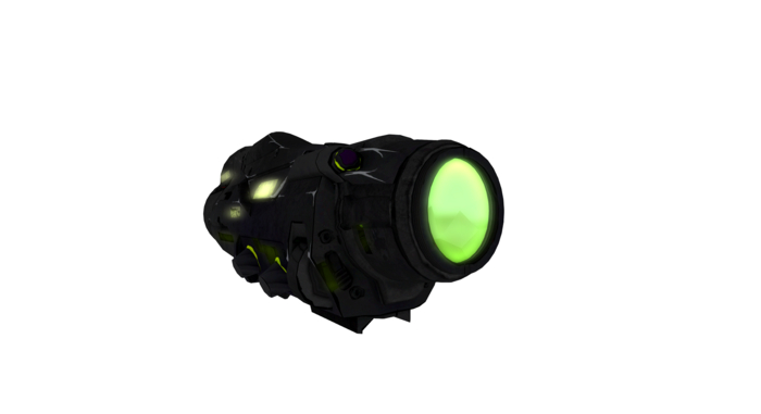 BYOG - Build Yer Own Guns - CUSTOM UL Mesh Gun Part : Futuristic Glow Scope Full Permission for Modders / Creators 2022