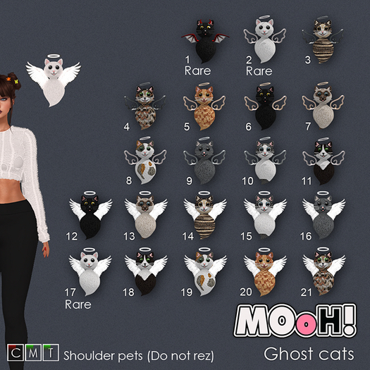 01. RARE-Ghost cats-Devil cat black-MOoH!
