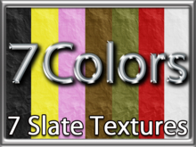 Zoy Texture [ Slate 02 ] Seamless - 7 Colors