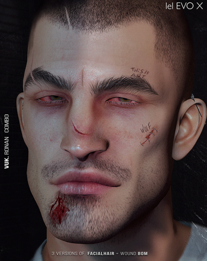 VUK. Ronan FacialHair UNPACKED