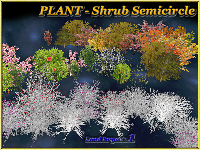PLANT - Shrub Semicircle - Menu (1 LI) (Full perm)