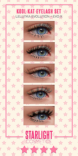 Starlight. - Kool Kat Eyelash Pack [LeLEVO/X][UNPACK]