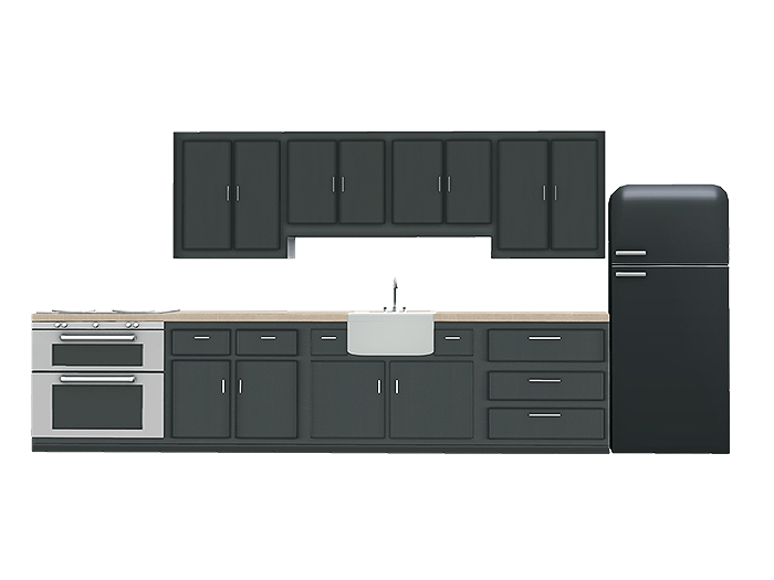 Second Life Marketplace - SSD - Norfolk Kitchen Set ( Low Li )