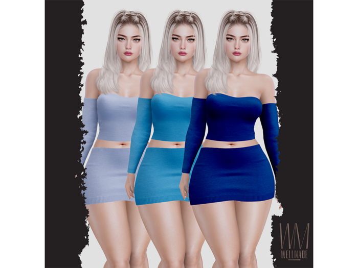 [WellMade] Ravia Outfit Blues