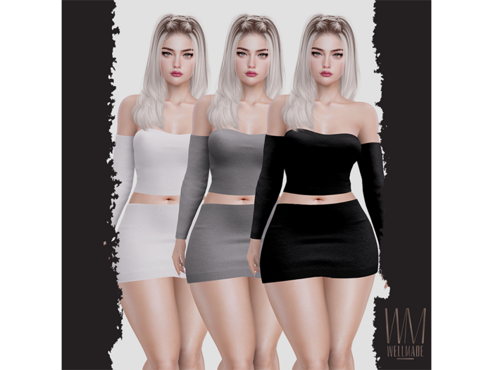 [WellMade] Ravia Outfit Monochromes
