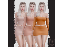 [WellMade] Ravia Outfit Oranges