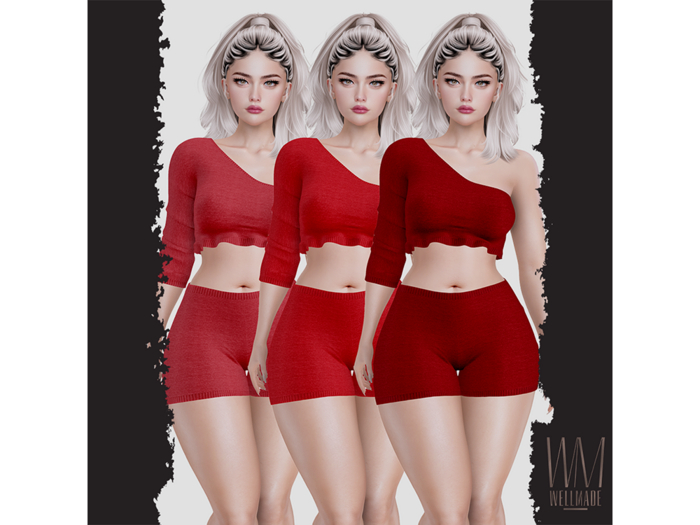 [WellMade] Shantala Outfit Reds