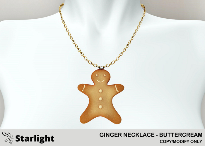:: SA ::  Ginger - Christmas Necklace - Buttercream