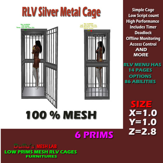 RLV Silver Metal Cage C/M