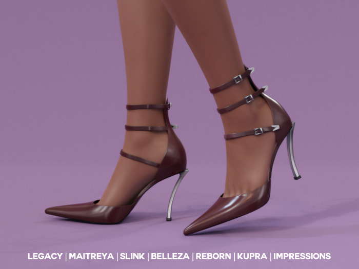 $NT Athena Heels MAHOGANY