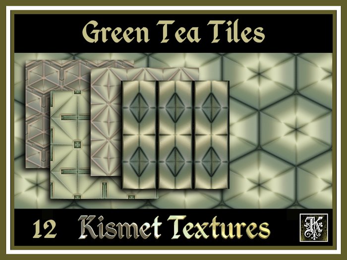 *Kismet* Green Tea Tiles Textures (12)