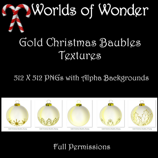 Gold Christmas Baubles
