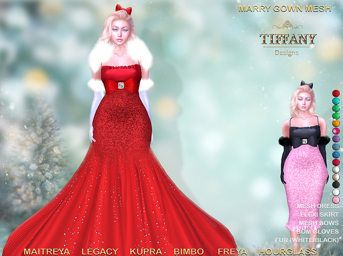 ::TD:: Marry Gown {Mesh} Christmas