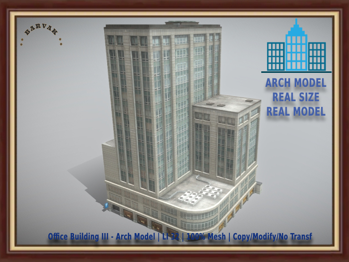 BARVAK - Office Building 3 - Arch Model - Decoration