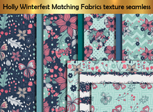 Holly Winterfest Matching Fabrics texture seamless